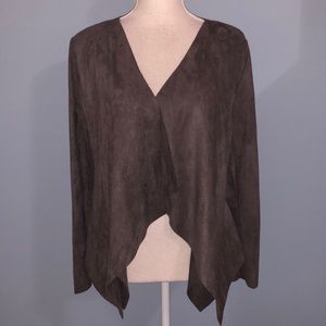 DO+BE faux suede drape
